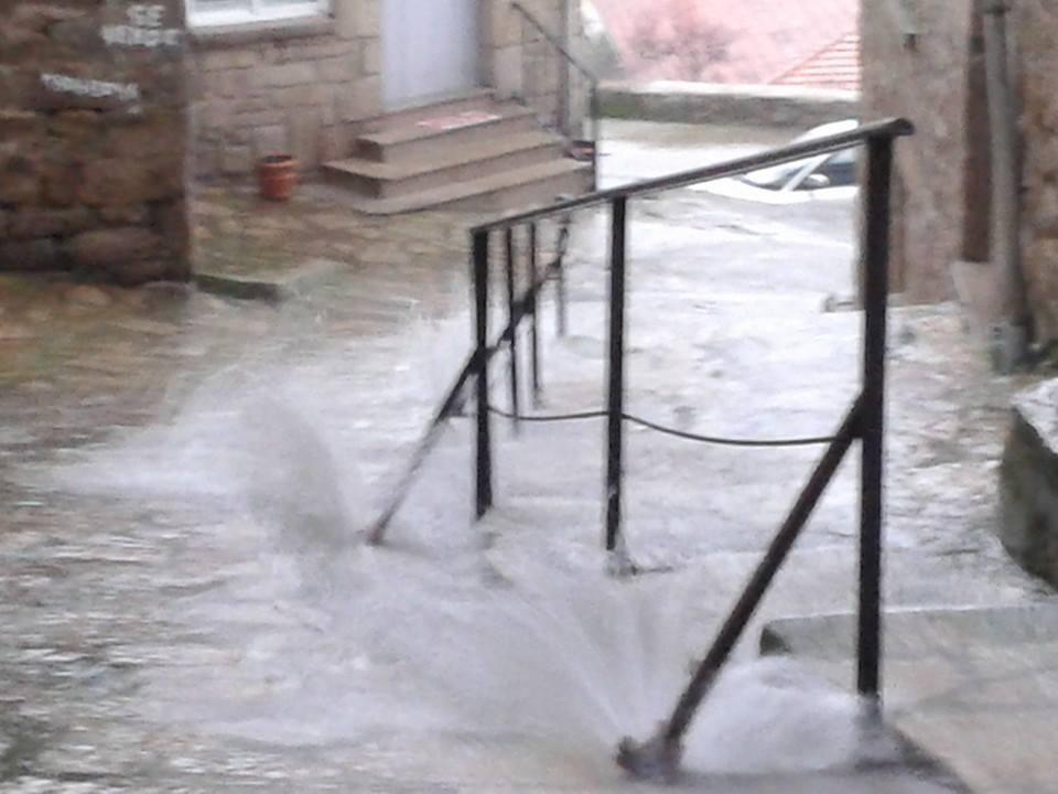 La imagen refleja la intensidad de las lluvias