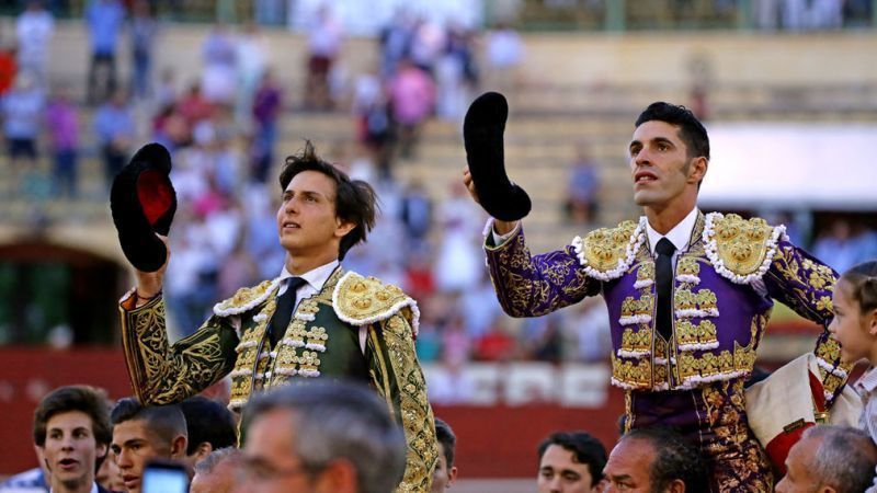 Talavante y Roca Rey, baja en Zamora. (Foto: Miguel Ángel González/ Diario de Jerez)