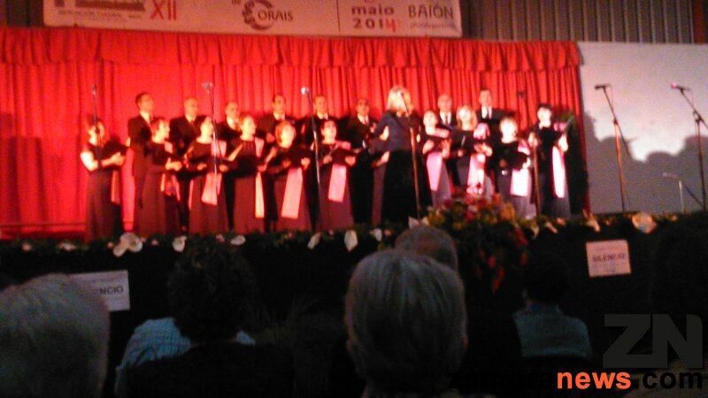 Un momento de la acrtuación de Aures Cantibus en el festival de Galicia