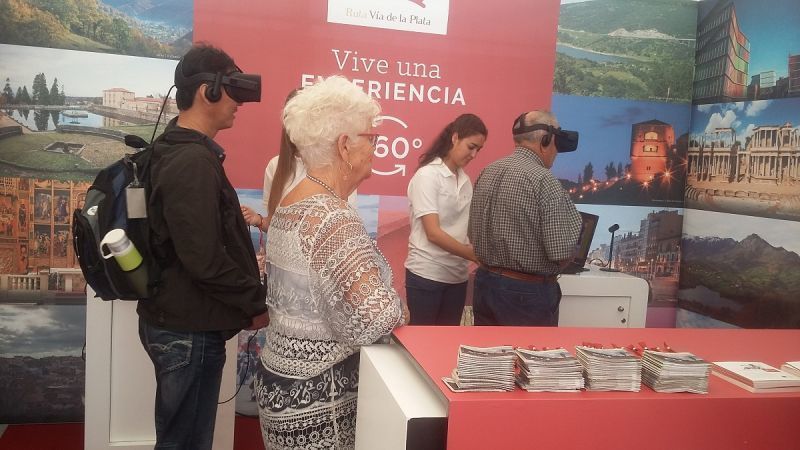 Más de cuatro mil personas visitan la carpa temática de la Ruta Vía de la Plata