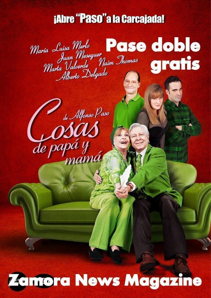 Ya tenemos el resultado del sorteo para el pase doble la obra "Cosas de Papá y Mamá" en el Ramos Carrión