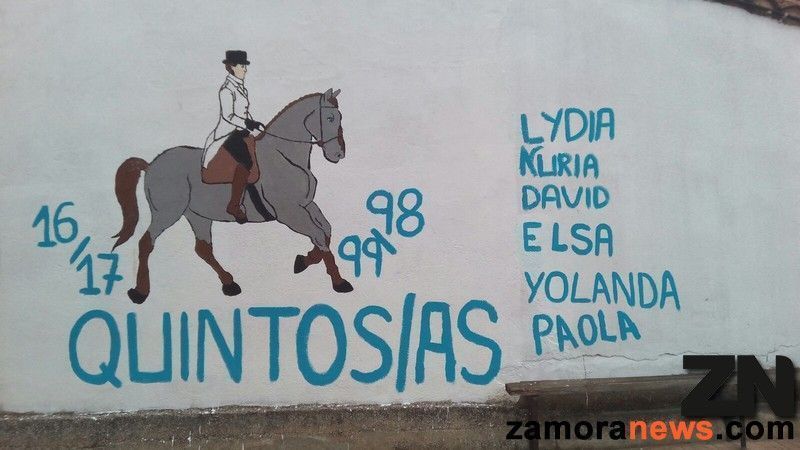 Los quintos de Moreruela de los Infanzones ya tienen su mural
