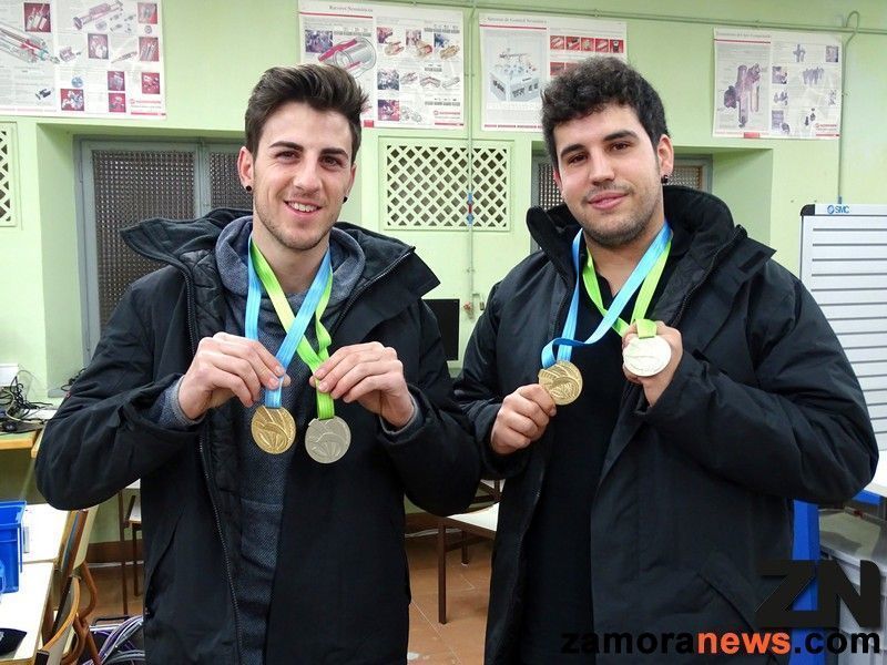 De Zamora tenían que ser los campeones de Europa de Mecatrónica 2016, Sergio y Quique dos talentos zamoranos