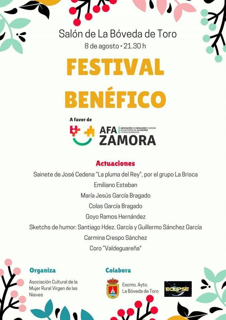 Festival Benéfico en La Bóveda de Toro a favor de AFA Zamora