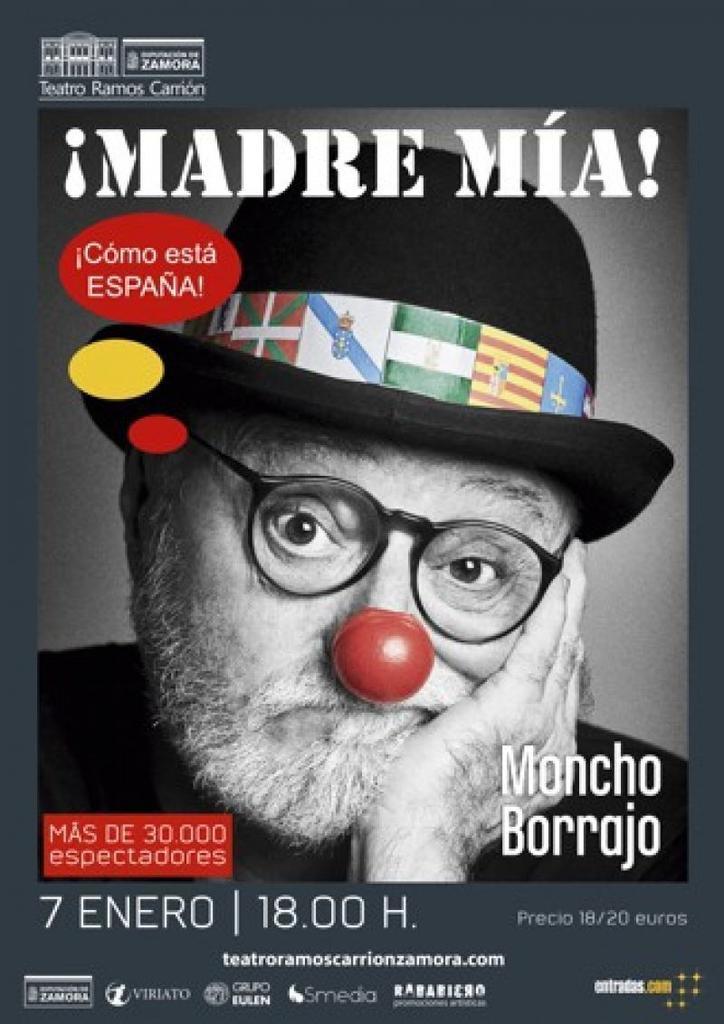 '¡Madre Mía! ¡Cómo está España!' de Moncho Borrajo llega al Ramos Carrión este domingo