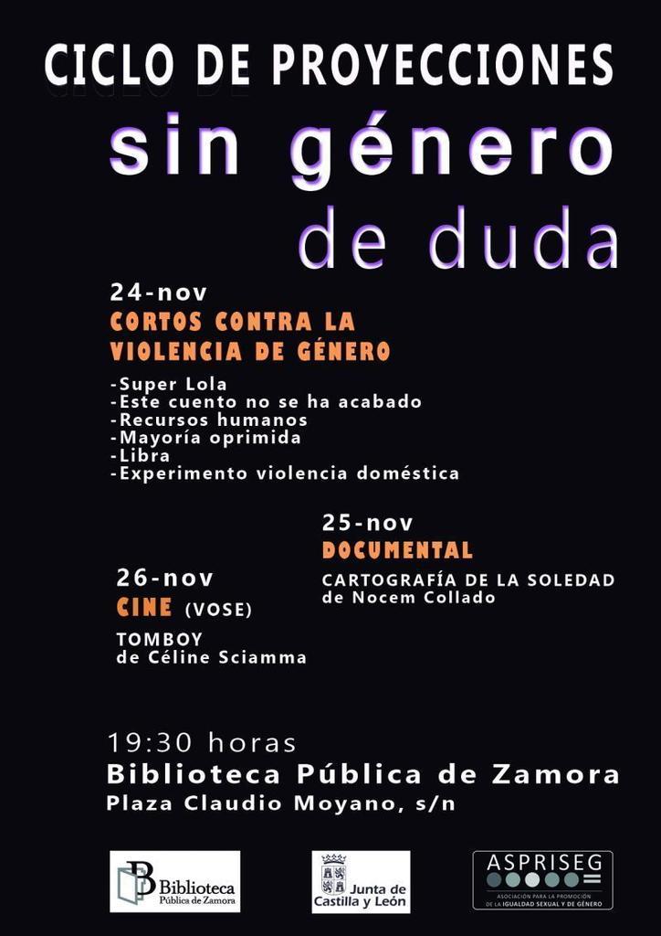 La Biblioteca acoge un ciclo de cortos contra la violencia de género