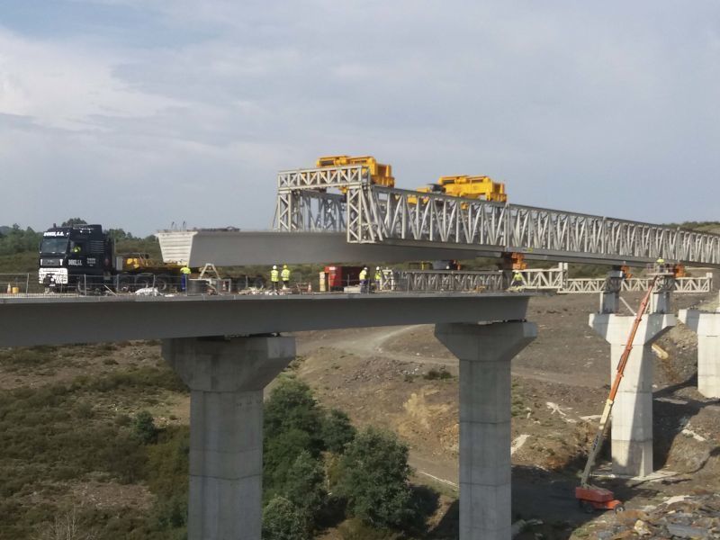 Adif AV finaliza la ejecución del viaducto de Otero de Sanabria