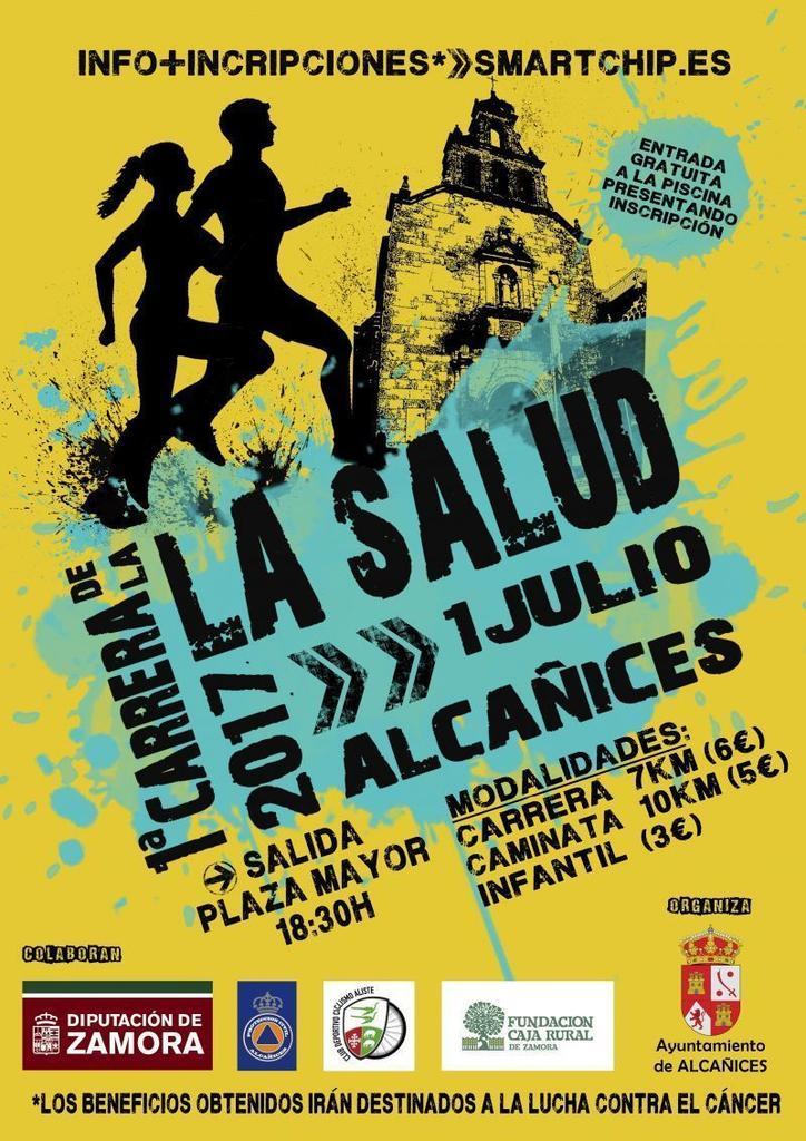 Alcañices celebra la I Carrera de La Salud contra el cáncer