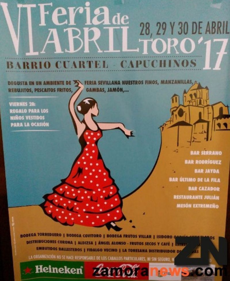 Toro celebrará la VI Feria de Abril en el Barrio del Cuartel-Capuchinos el fin de semana del 28, 29 y 30