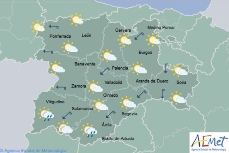 Tiempo inestable con posibles chubascos para hoy jueves 20 de abril