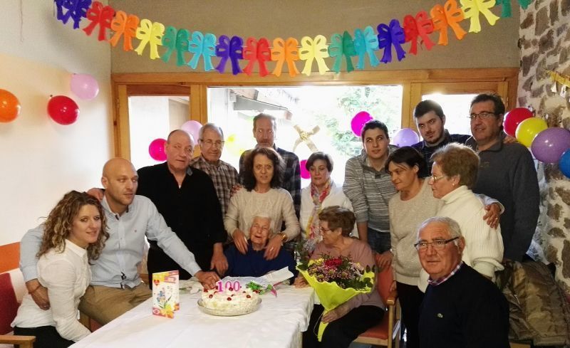 Paula Dominguez Lorenzo cumplió sus 100 años en Almaraz de Duero