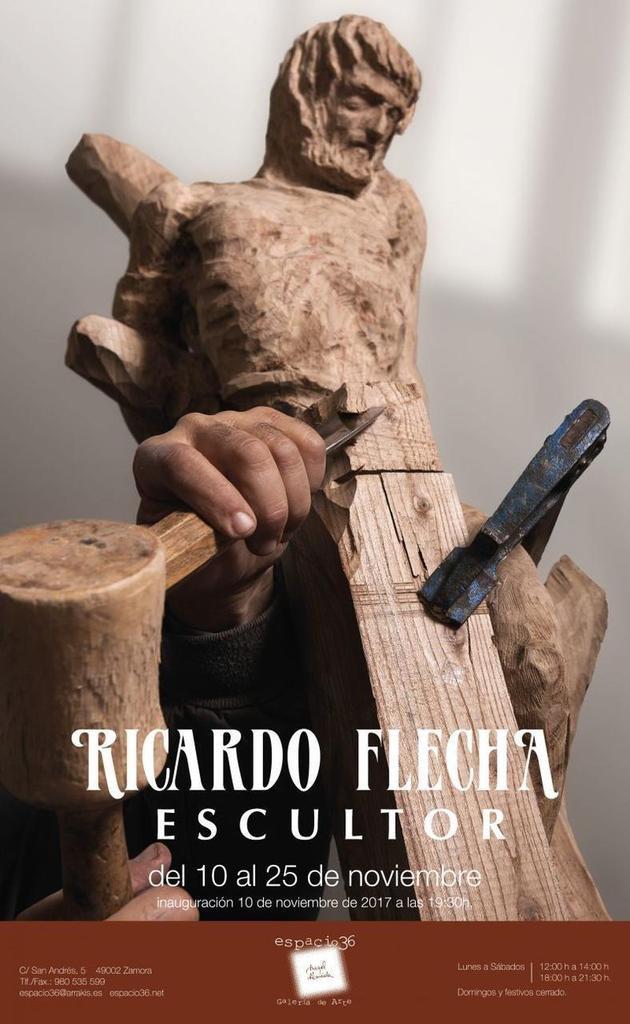 Del 10 al 25 de noviembre en la Galería de arte Espacio 36, Ricardo Flecha, escultor