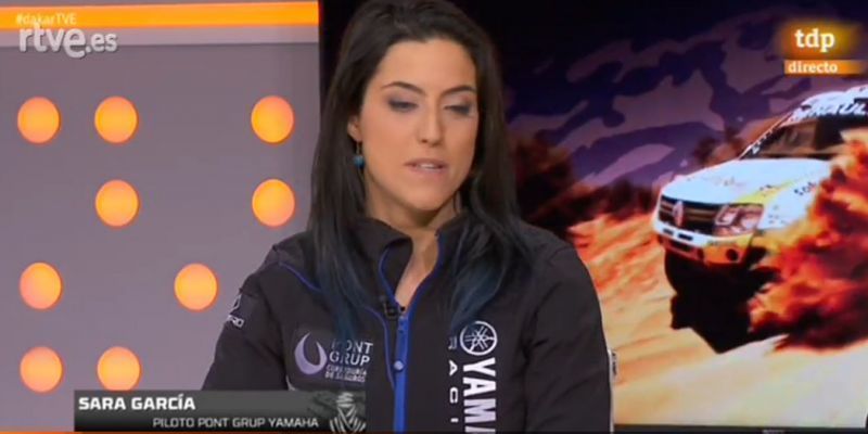Sara García la futura promesa del motociclismo femenino español, comentarista de excepción del Dakar 2018 en Teledeporte