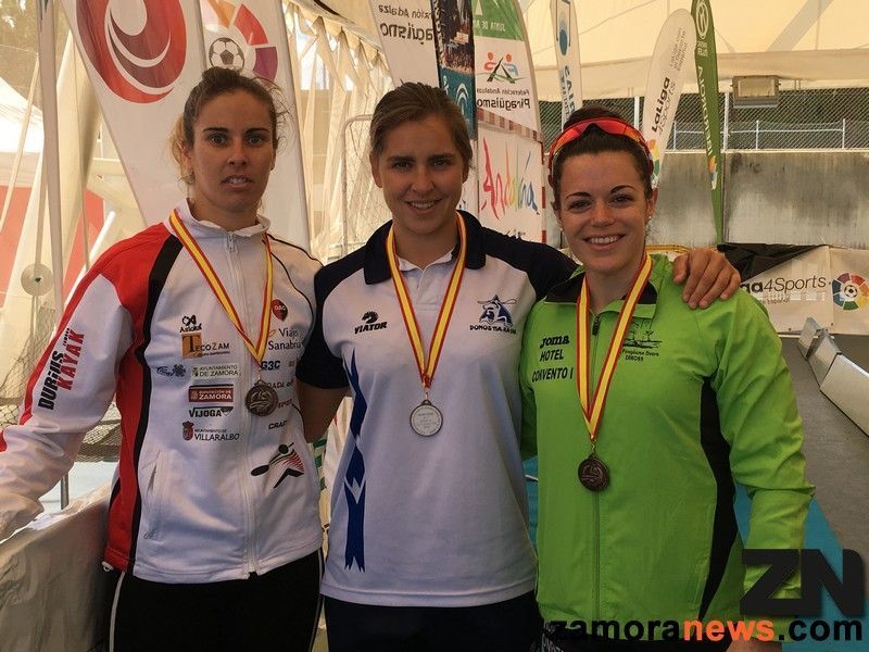 Plata para Eva Barrios y bronce para Laura Pedruelo en el Nacional de invierno de piragüismo