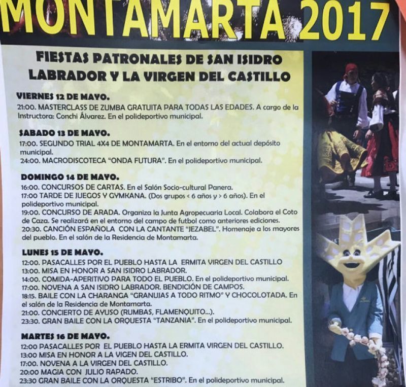 Montamarta en fiestas de San Isidro y de la Virgen del Castillo este fin de semana
