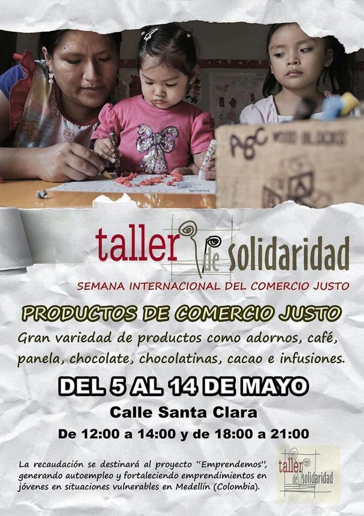 El comité de Zamora de Taller de Solidaridad abre un Stand con productos de Comercio Justo en Santa Clara
