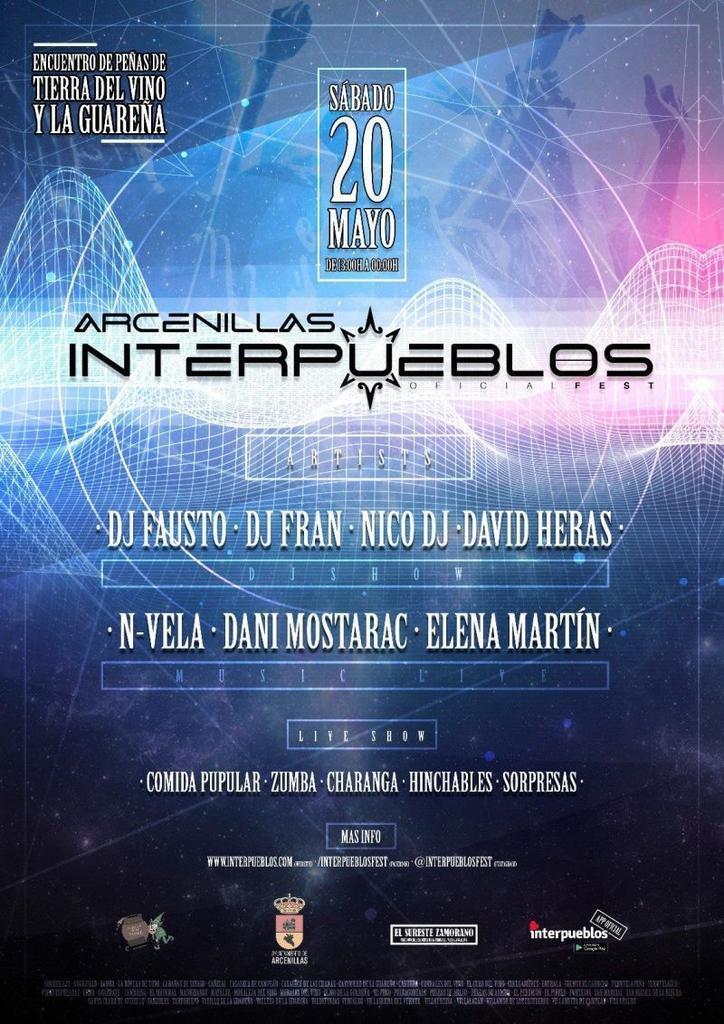 El Interpueblos Fest te espera el 20 de mayo en ARCENILLAS