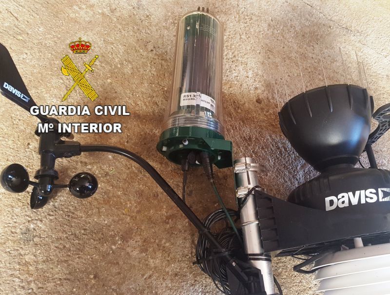 La Guardia Civil de Zamora investiga a una persona por el hurto de una estación meteorológica