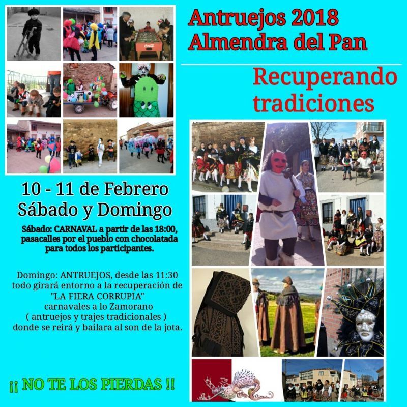 Almendra del Pan también celebra su particular antruejo con la recuperación de la "Fiera Corrupia"