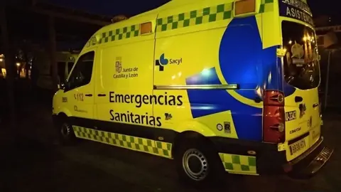 Una ambulancia