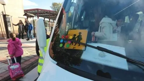 Bus escolar en León. Foto Leonoticias