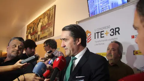 Juan Carlos Suárez-Quiñones Fernández, consejero Medio
Ambiente, Vivienda y Ordenación del Territorio de la Junta de CyL durante la presentación del Congreso ITE+3R