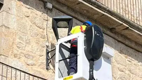 renovación del alumbrado público en Fermoselle