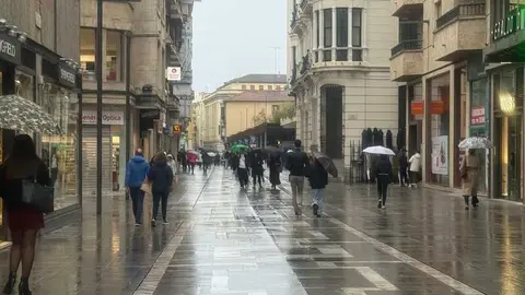 día de lluvia en Zamora