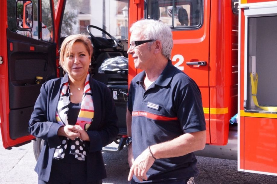 Felipe Peralta junto a la alcaldesa de Zamora, Rosa Valdeón.