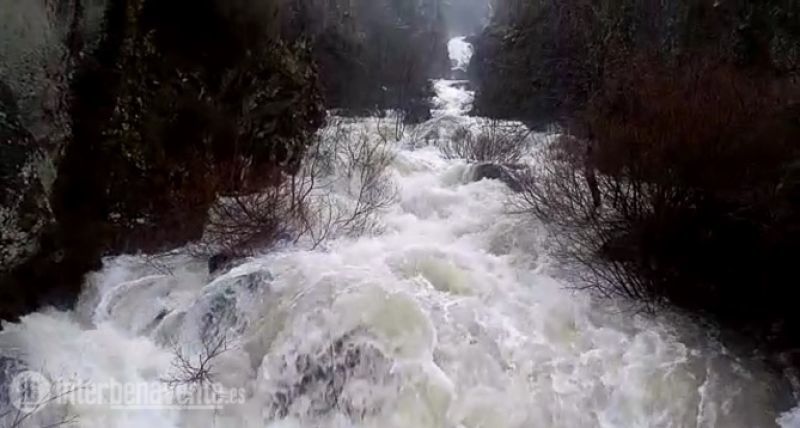 El Tera a su paso por Puebla en nivel de Alerta, también el Tormes y el Bernesga en alerta