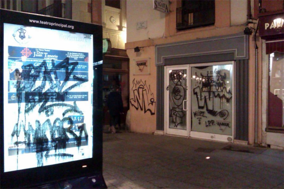 Obras de arte en la Plaza Sagasta