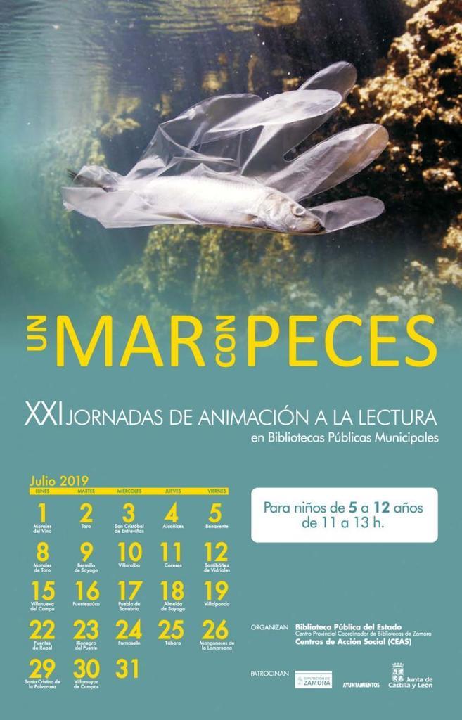 El Centro Provincial Coordinador de Bibliotecas de Zamora propone "Vamos a la biblioteca" y se centra en la pesadilla del medio ambiente en el mar, los plásticos