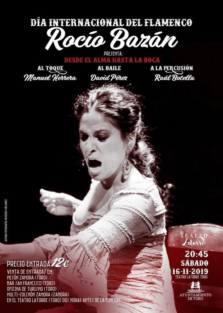 El teatro Latorre de Toro acoge "Desde el Alma hasta la Boca" el 16 de noviembre