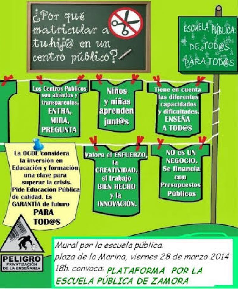Convocatoria de la movilización.