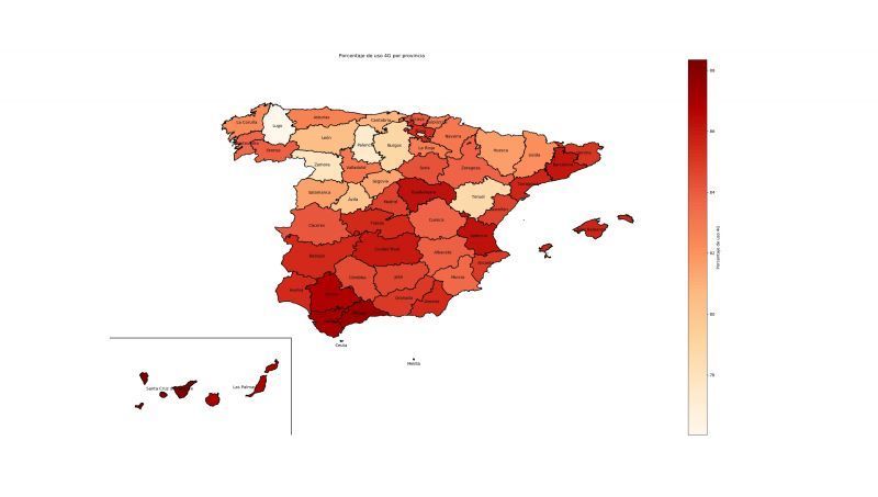Conectividad en Zamora y coberturas nacionales, la provincia es una de las 4 de España que menos se conectan al 4G quizá sea por que ni llegue