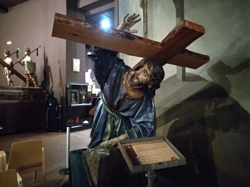La imagen de Jesús en su Tercera Caída en el Museo de Semana Santa (Foto: Ana Pedrero)