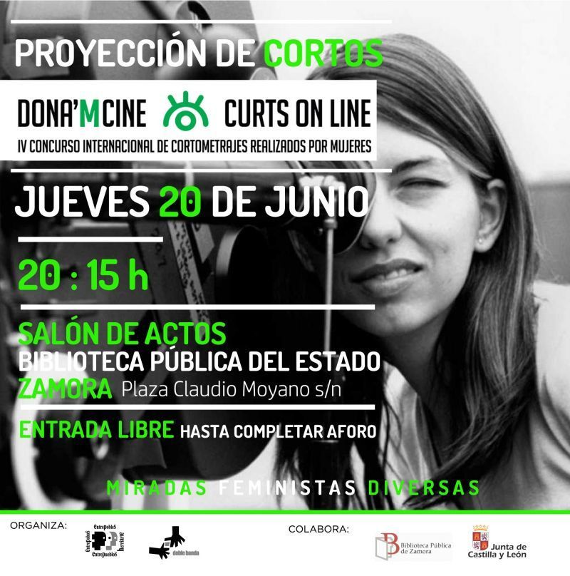 Miradas Feministas Diversas en la jornada de proyección de cortos del IV Concurso Internacional en la Biblioteca Pública