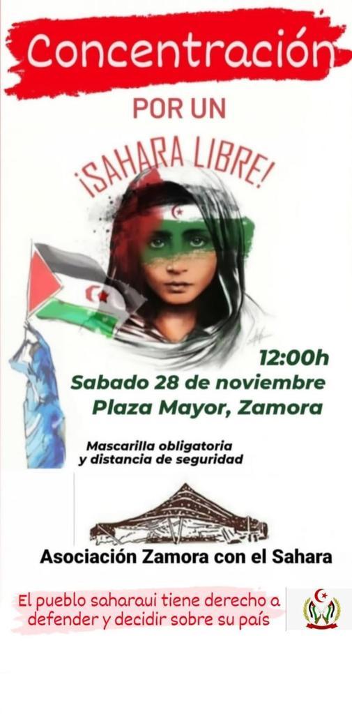 Convocada una concentración para este sábado en la plaza Mayor por un Sáhara libre
