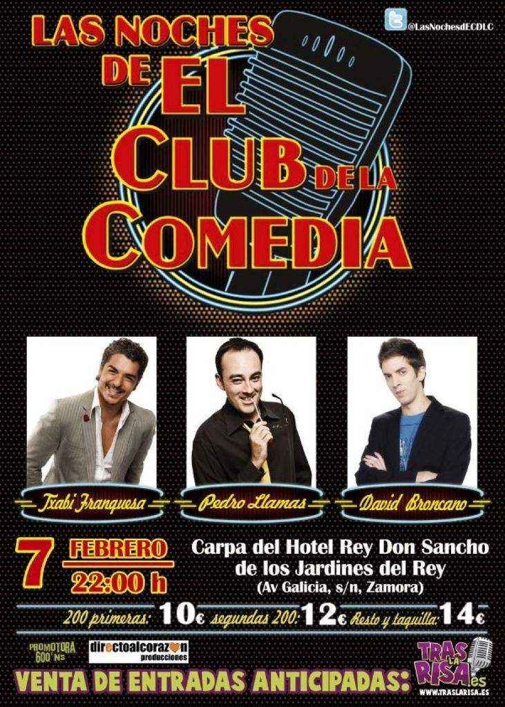 Pedro Llamas se une a la noche del Club de la Comedia