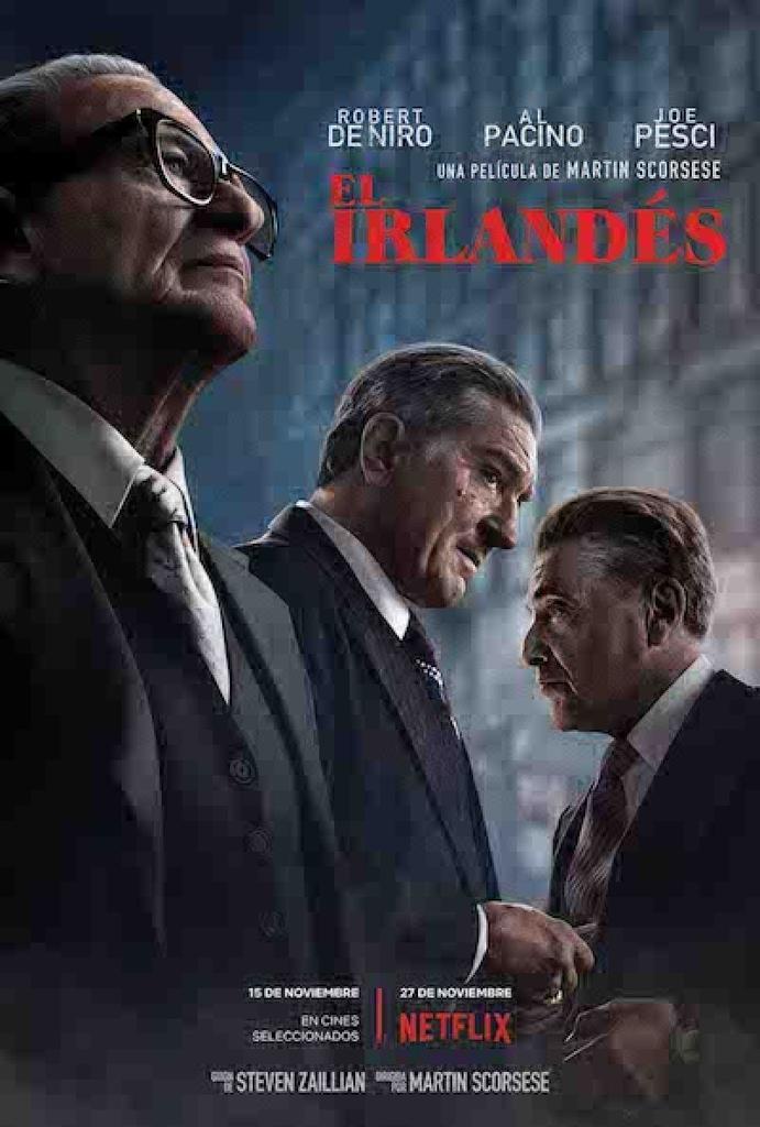 Este viernes, 15 de noviembre, cines Valderaduey estrena "EL IRLANDÉS"