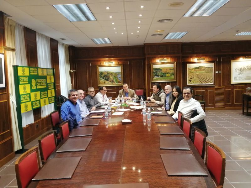 Reunión entre Zamora 10, Caja Rural y representantes del sector del queso zamorano | Foto cedida a Zamora News