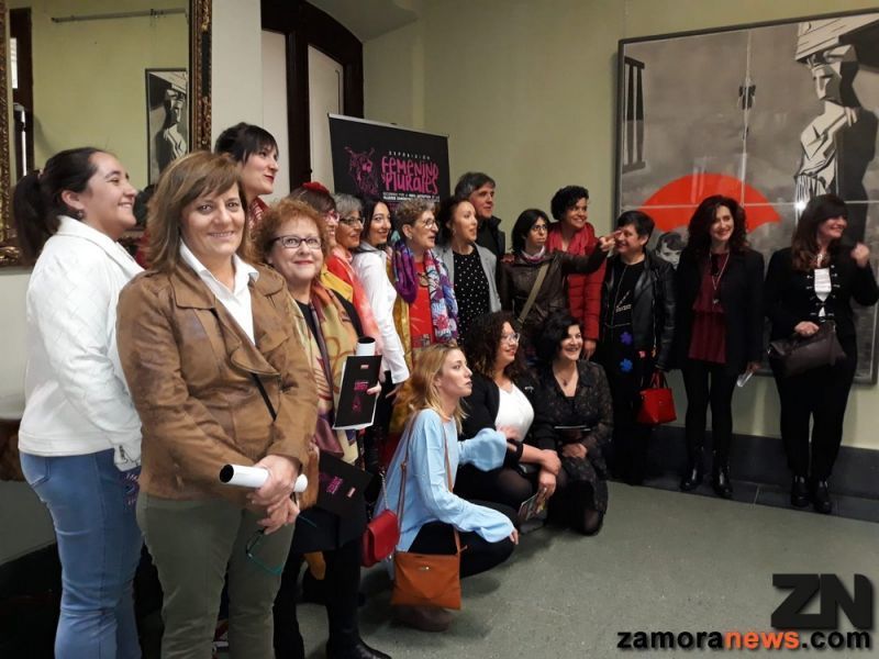 Inaugurada la exposición en el Palacio de la Diputación de Zamora "Femenino y plurales"