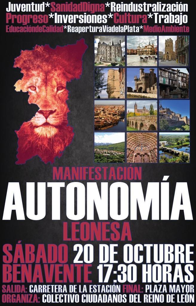 Benavente acogerá el sábado 20 una manifestación por la Región Leonesa