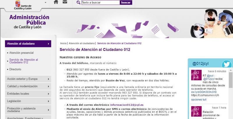 El Servicio de Atención del Ciudadano 012 de la Junta recibe más de ... El Servicio de Atención del Ciudadano 012 de la Junta recibe más de ...