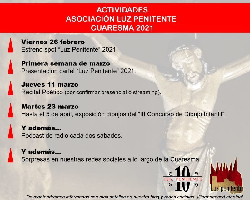 Luz Penitente presenta este viernes su spot para la Semana Santa 2021