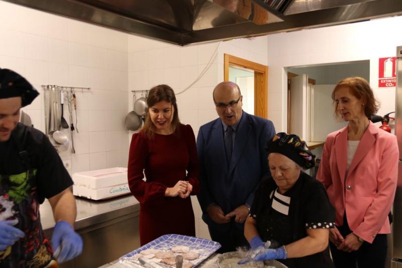 Clara San Damián durante su visita a Nuestra Señora de la Concha | Foto M. V.