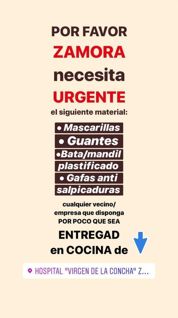 Sanitarios del Virgen de la Concha piden material urgente por la escasez existente