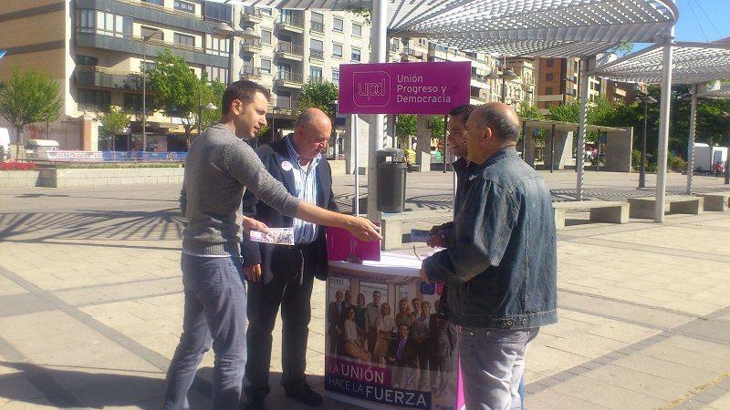 UPyD, en un acto de la campaña electoral.
