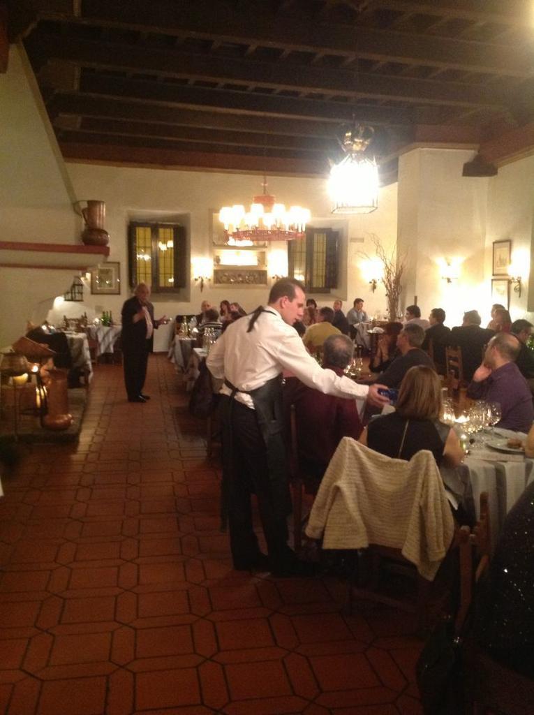 Un momento de la Cena Fusión en la que se sirvieron los vinos de Liberalia