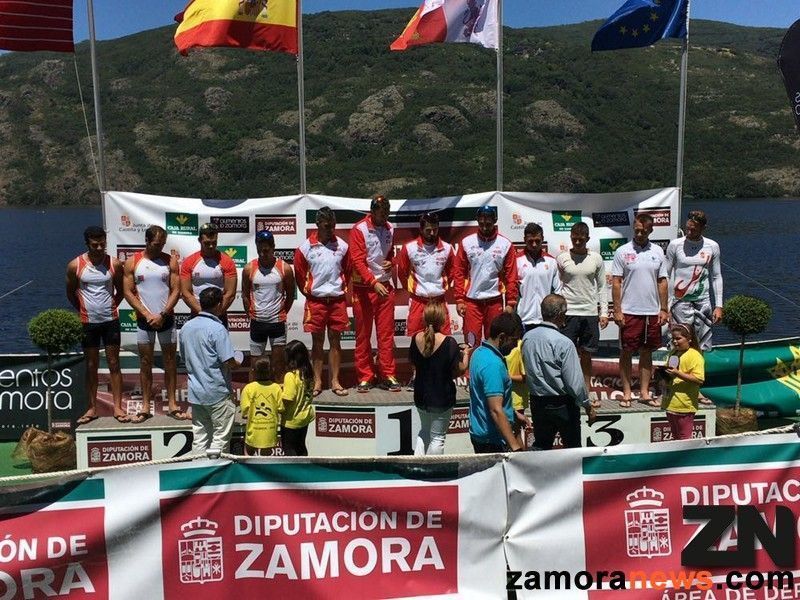 El K-4 de España no da opción a sus rivales en Sanabria